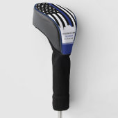 Zollpolizei Thin Blue Line Polizei Golf Headcover (angewinkelt)