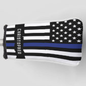 Zollpolizei Thin Blue Line Polizei Golf Headcover (Vorderseite)