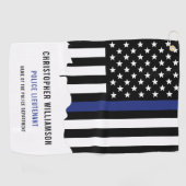 Zollpolizei Thin Blue Line Polizei Golfhandtuch (Horizontal)