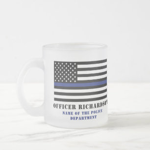 Zollpolizei Thin Blue Line Polizei Mattglastasse