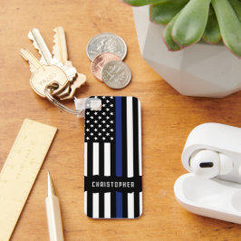 Zollpolizei Thin Blue Line Polizei Schlüsselanhänger