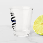 Zollpolizei Thin Blue Line Polizei Schnapsglas (Rechts)