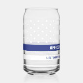 Zollpolizei Thin Blue Line Polizeiabteilung Dosenglas (Vorderseite)