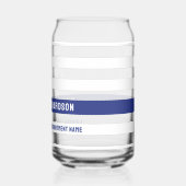 Zollpolizei Thin Blue Line Polizeiabteilung Dosenglas (Rückseite)