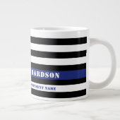 Zollpolizei Thin Blue Line Polizeiabteilung Jumbo-Tasse (Rechts)