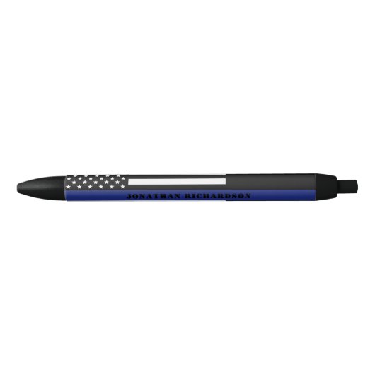 Zollpolizei Thin Blue Line Polizeiabteilung Kugelschreiber (Vorderseite)