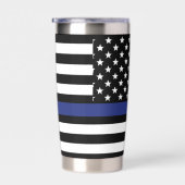 Zollpolizei Thin Blue Line Polizeiabteilung Thermobecher (Rechts)