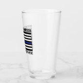 Zollpolizei Thin Blue Line Polizeiflagge Glas (Links)