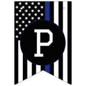 Zollpolizei Thin Blue Line Retirement Wimpelkette (Dritte Fahne)