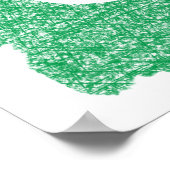 Zollposter für irisches Kleeblatt Poster (Ecke)