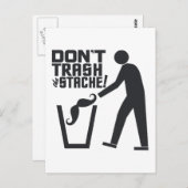 Zollpostkarte für Trash Stache Postkarte (Vorne/Hinten)