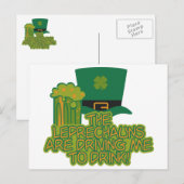 Zollpostkarte Leprechaun Postkarte (Vorne/Hinten)