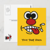 Zollpostkarten aus der "Funny Face" Postkarte (Vorne/Hinten)