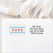 Zollpräsenz-Rücksendeadressen-Aufkleber in Chicago (Insitu)