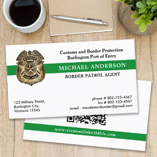 Zollrechtliche Militärpolizei Bundesstaatlicher QR Visitenkarte