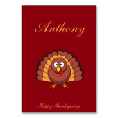 Zollrechtliche Platzkarten mit dem Roten Erntedank Tischnummer (Rückseite)