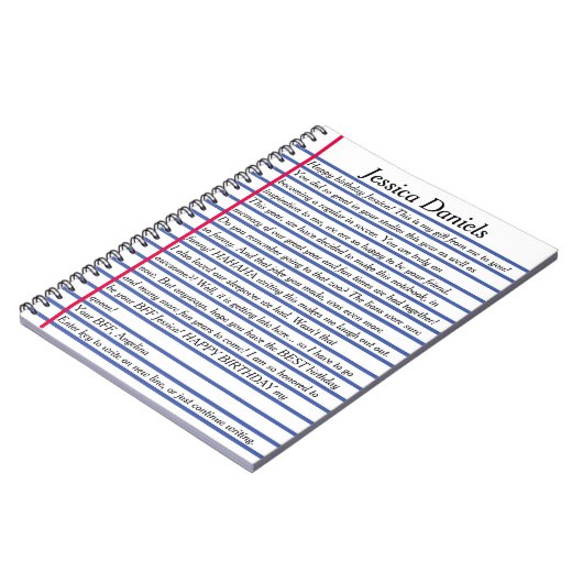 ZOLLRECHTLICHE SCHREIBBOGENMELDUNG mit Kursivschri Notizblock (Linke Seite)