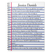 ZOLLRECHTLICHE SCHREIBBOGENMELDUNG mit Kursivschri Notizblock (Vorderseite)