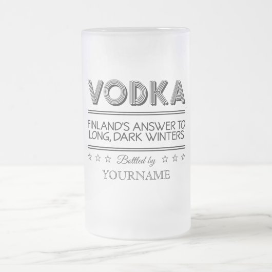 Zollrechtliche Tasse VODKA (Mittel)