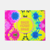 ZOLLREICHE ABSTRAKTE ZUHAUSE SWEET ZUHAUSE-KRAWATT FUßMATTE (Vorderseite)