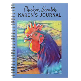 ZOLLREICHE FARBENFARBIGE ROOSTER JOURNAL NOTIZBLOCK
