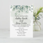 ZOLLREICHE GREENERY WEDING SPAREN DIE DATEN EINLADUNG (Stehend Vorderseite)