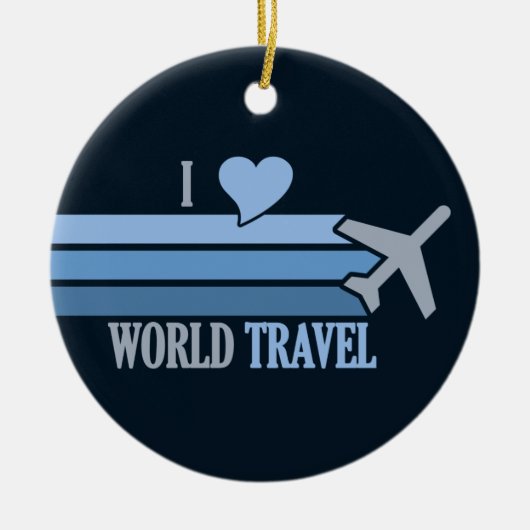 Zollschmuck für World Travel Keramikornament (Vorne)