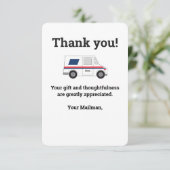 Zollspediteur Dankeskarte (Stehend Vorderseite)