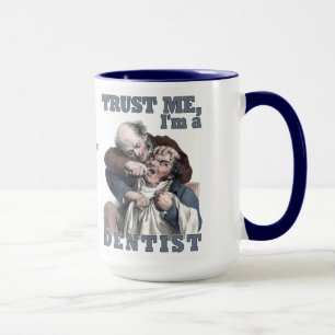Zollspezifische Tasse von DENTIST-Spaß für Monogra