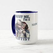 Zollspezifische Tasse von DENTIST-Spaß für Monogra (Vorderseite Links)