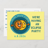 ZOLLSTÄNDIGE ECLIPSE-PARTY EINLADUNGEN (Vorne/Hinten)