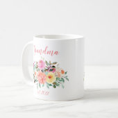 ZOLLSTÄNDIGES Oma Datum - Erstmaliges Oma Kaffeetasse (Vorderseite Links)