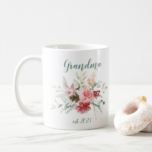 ZOLLSTÄNDIGES Oma Datum - Erstmaliges Oma Kaffeetasse (Mit Donut)