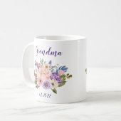 ZOLLSTÄNDIGES Oma Datum - Erstmaliges Oma Kaffeetasse (Vorderseite Links)