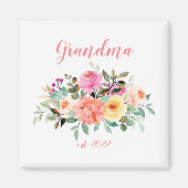 ZOLLSTÄNDIGES Oma Datum - Erstmaliges Oma Magnet (Vorne)