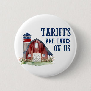 Zollsteuern USA Politischer Gegner Trump Button