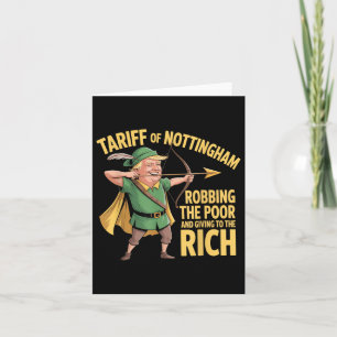 Zolltarif für Nottingham - Funny Anti-Trump-Tarif Karte