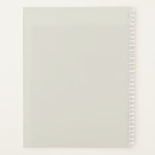 Zolltarifbuch für den Barbershop | Grauer Planer (Rückseite)