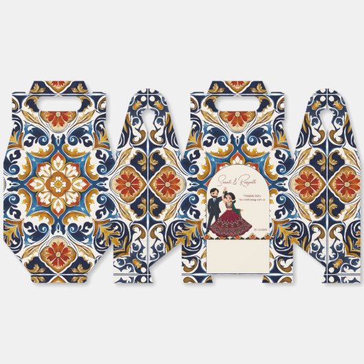 Zolltarife für indische Gastgeschenke Hochzeiten i Geschenkschachtel (Ungeklappt)