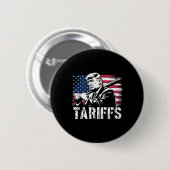 Zolltarife Trump US Flag Power Funny Tess Button (Vorne & Hinten)