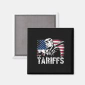Zolltarife Trump US Flag Power Funny Tess Magnet (Vorderseite/Rückseite)