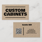 Zolltarifkabinette QR Kraft Visitenkarte (Vorne/Hinten)