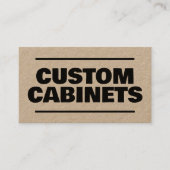 Zolltarifkabinette QR Kraft Visitenkarte (Vorderseite)