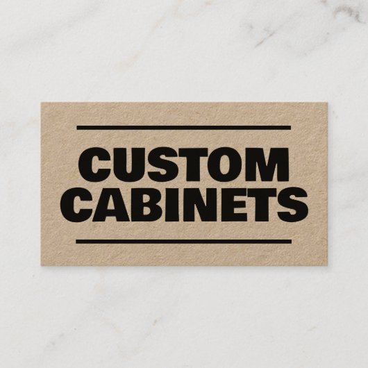 Zolltarifkabinette QR Kraft Visitenkarte (Vorderseite)