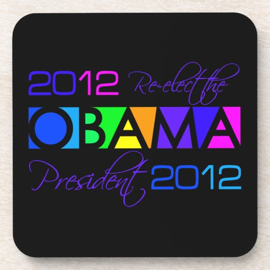 Zolltarifliche Untersetzer von OBAMA 2012 (Vorderseite)