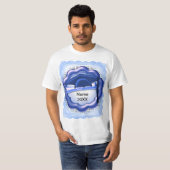Zolltariflicher Blue Tone Grad Cap-T - Shirt (Vorne ganz)