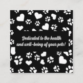 Zolltariflicher Geschäftsausweis mit Foto Quadratische Visitenkarte (Rückseite)