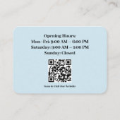 Zolltariflicher Geschäftsausweis mit Foto Visitenkarte (Rückseite)