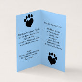 Zolltariflicher Geschäftsausweis mit Foto Visitenkarten (Innenseite)