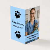 Zolltariflicher Geschäftsausweis mit Foto Visitenkarten (Vorderseite)